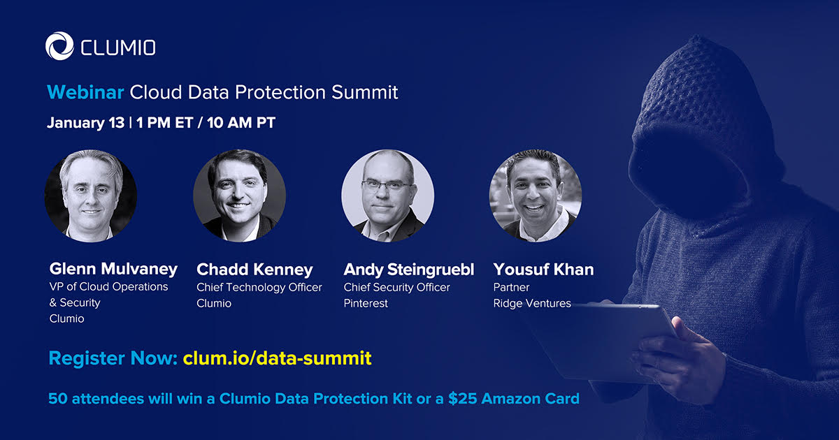 Join the Clumio Cloud Data Protection Summit on Jan. 13, 2021 to discuss the risk of cyber attacks, ransomware, and data. Expert panelists will share how to remain resilient and recover if your organization is targeted in a cybersecurity attack. Register today!