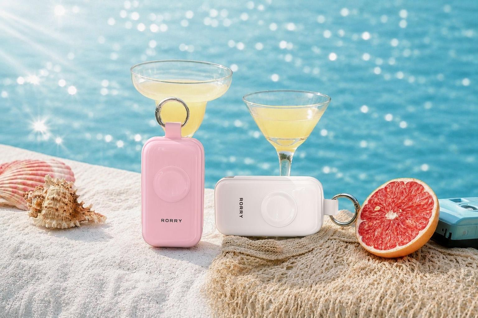 RORRY CharmGo 45W power bank showing compact palm-sized design