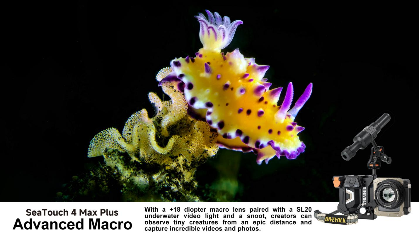 DIVEVOLK SeaTouch 4 Max Plus Advance Macro Kit