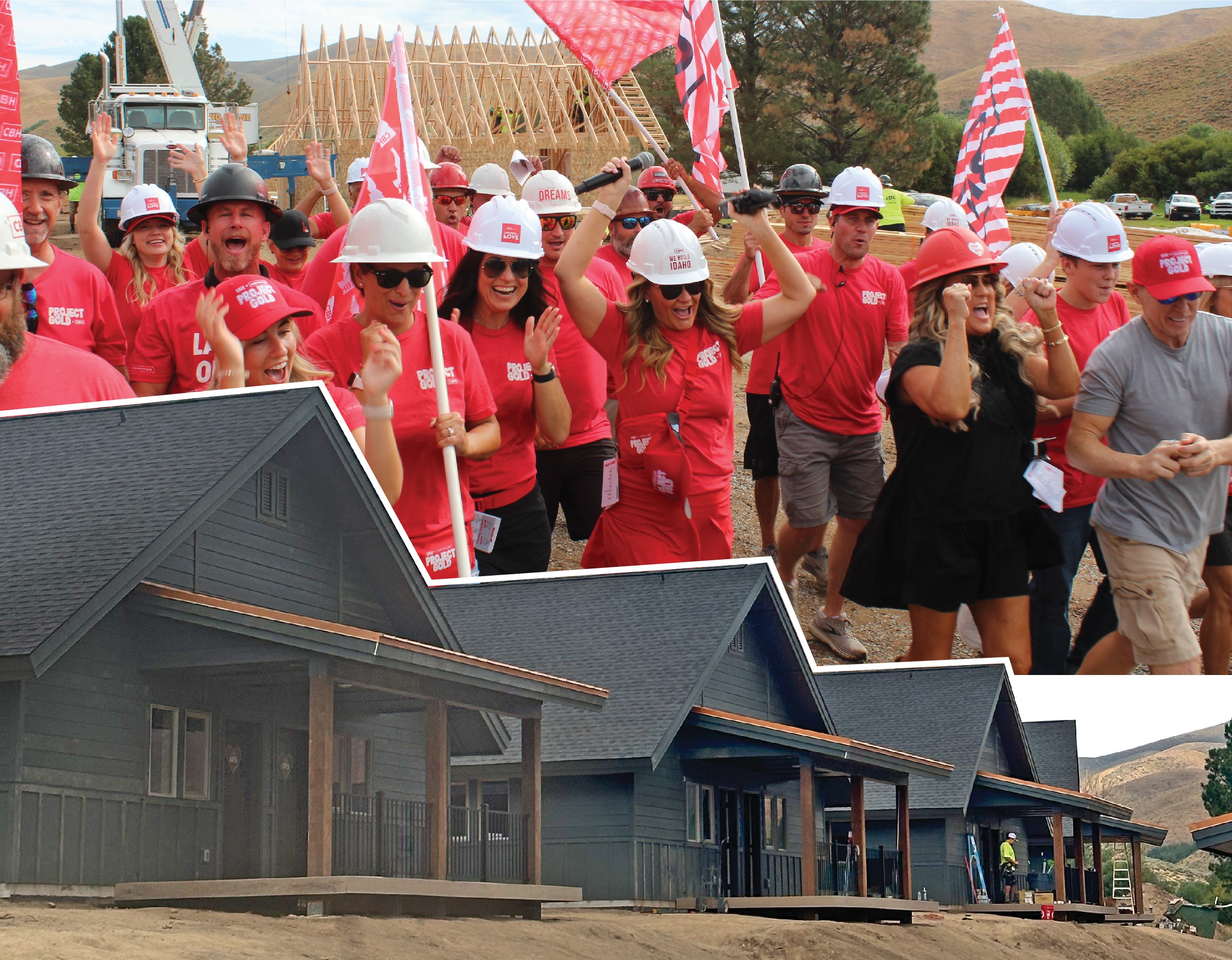 Countless trades, donors, volunteers showed up to complete six ADA-compliant cabins for Camp Rainbow Gold at Hidden Paradise bringing 72 more beds to host more kids and members at medical camps.