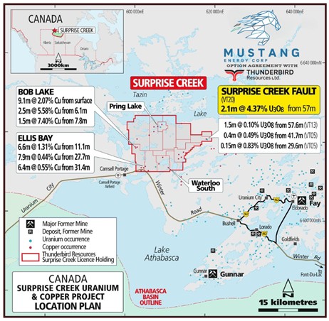 Surprise Creek Uranium-Copper Project Overview and Location