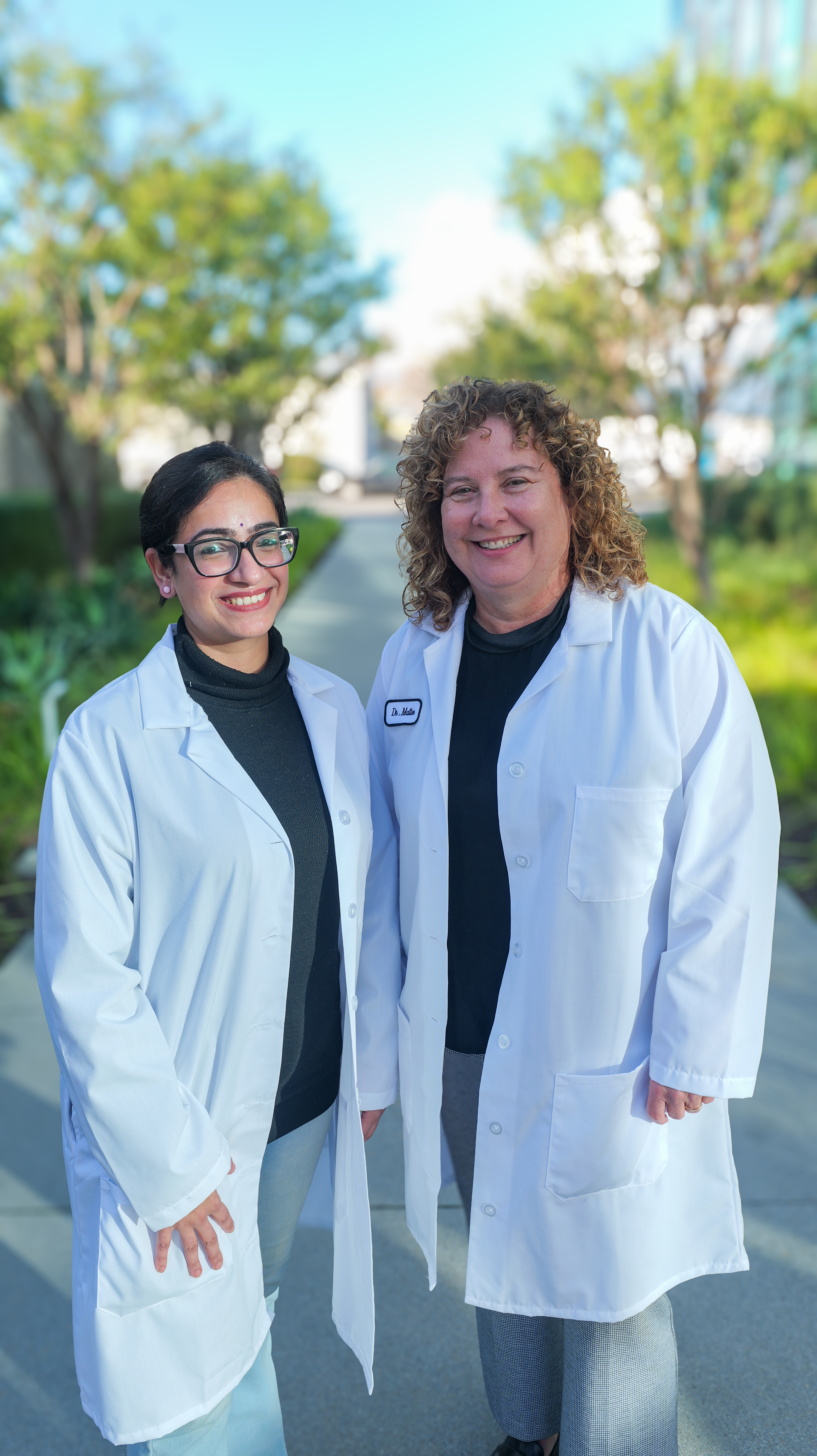 Pooja Choubey, PhD (left) and Michelle L. Matter, PhD (right)