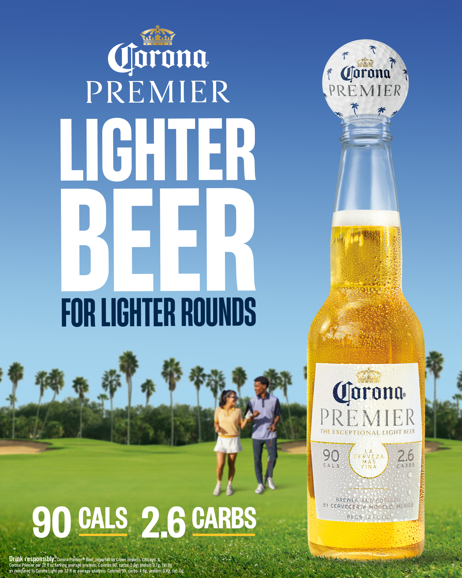 Corona Premier 2026 Golf Bottle 