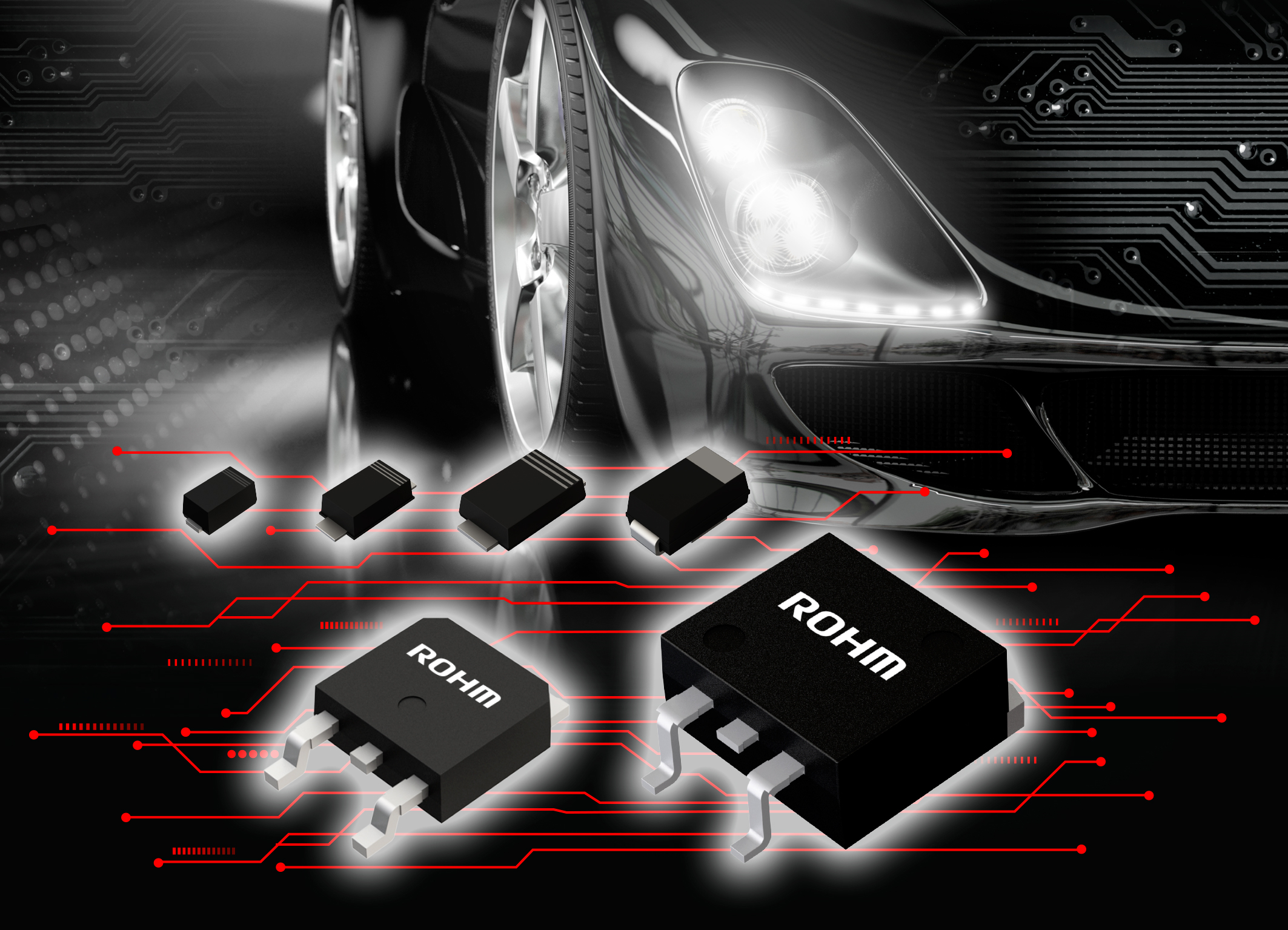 ROHM's New RBR and RBQ Series Scottky Barrier Diodes