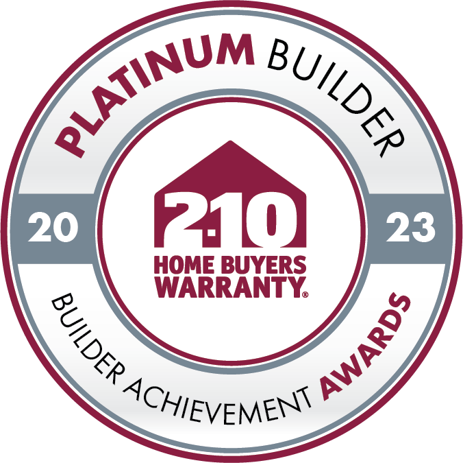 2-10 Home Buyers Warranty Platinum Builder Award awarded to LGI Homes