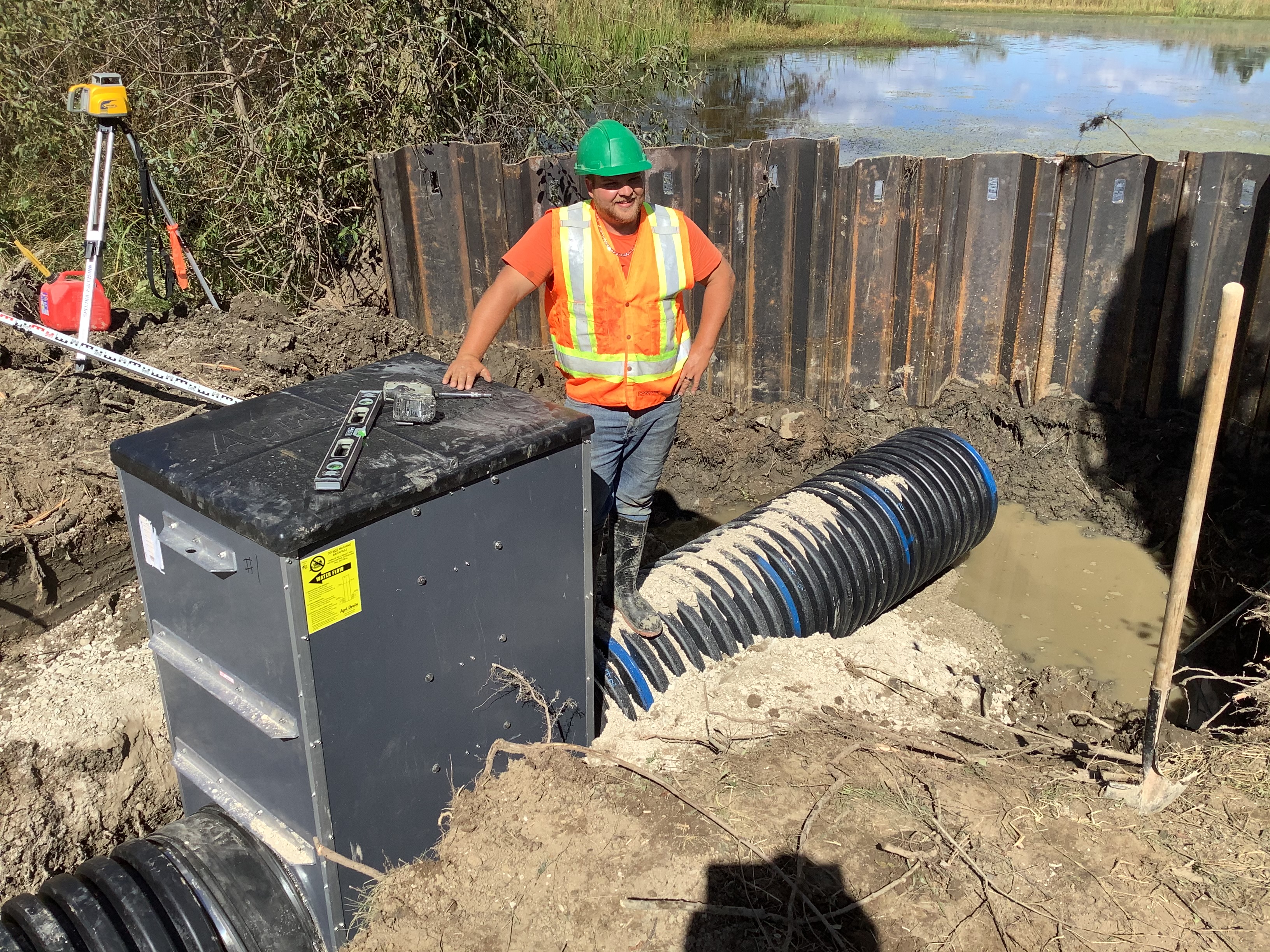 Wetland restoration at work