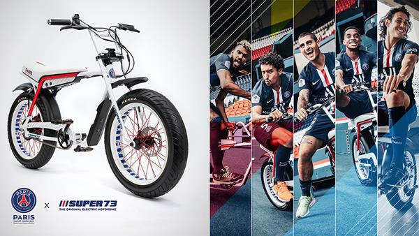 PSG x SUPER73 collaboration creates limited edition electric motorbike for Paris Saint-Germain football team
