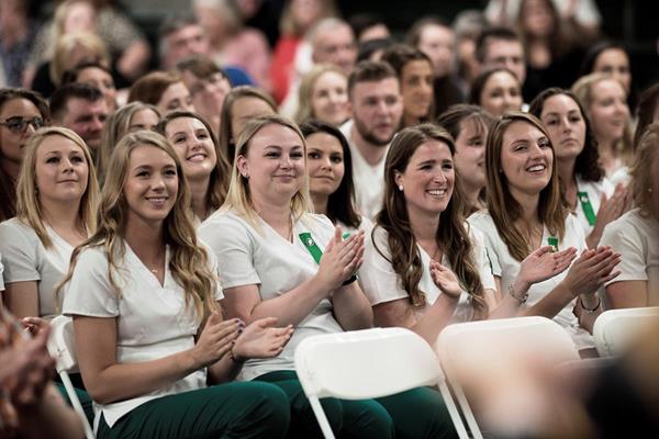 Husson University’s will be holding a pinning ceremony honoring the graduates of their Bachelor of Science in Nursing (BSN) and Master of Science in Nursing (MSN) programs. The ceremony will take place on Friday, May 10, 2019 at 1 p.m. at Husson’s Newman Gymnasium in Bangor.

Fifty-eight Bachelor of Science in Nursing, nine Registered Nurse to Bachelor of Science in Nursing (RN-to-BSN) and 20 Master of Science in Nursing graduates will be participating in the pinning ceremony. 