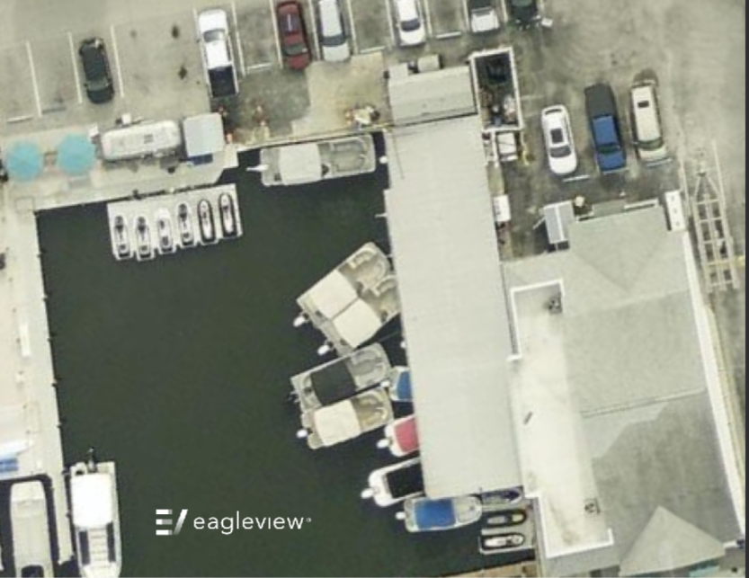 EagleView's aerial imagery showcases a working marina in Siesta Key