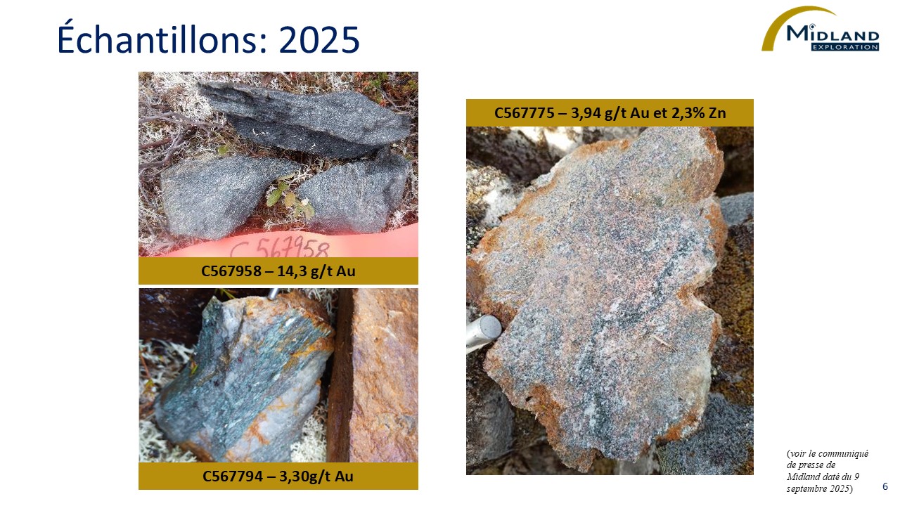 Figure 6 Échantillons 2025