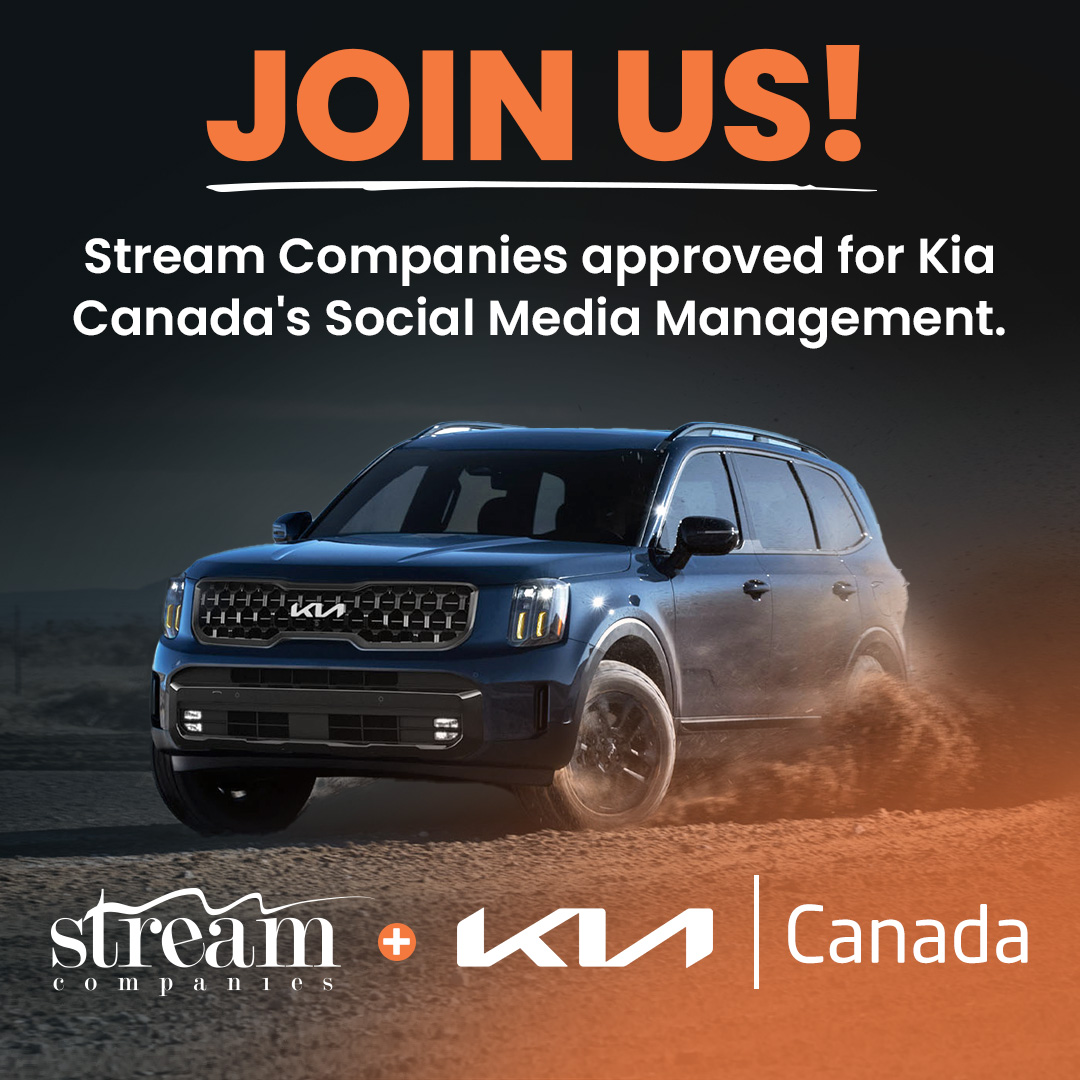 Stream Companies is proud to offer exceptional Social Media Management services to Kia Canada retailers.