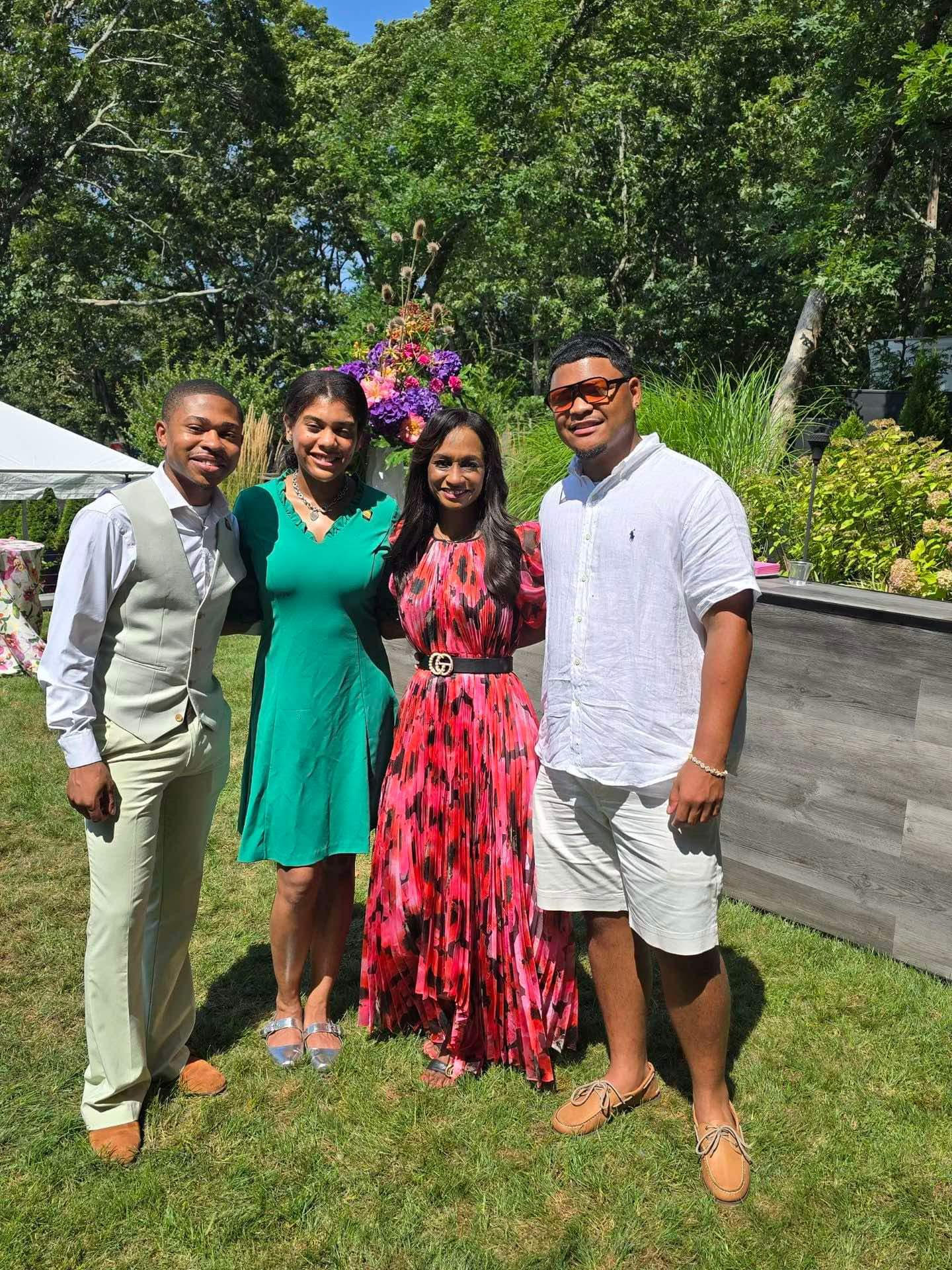 TMCF Hamptons Summer Brunch students 