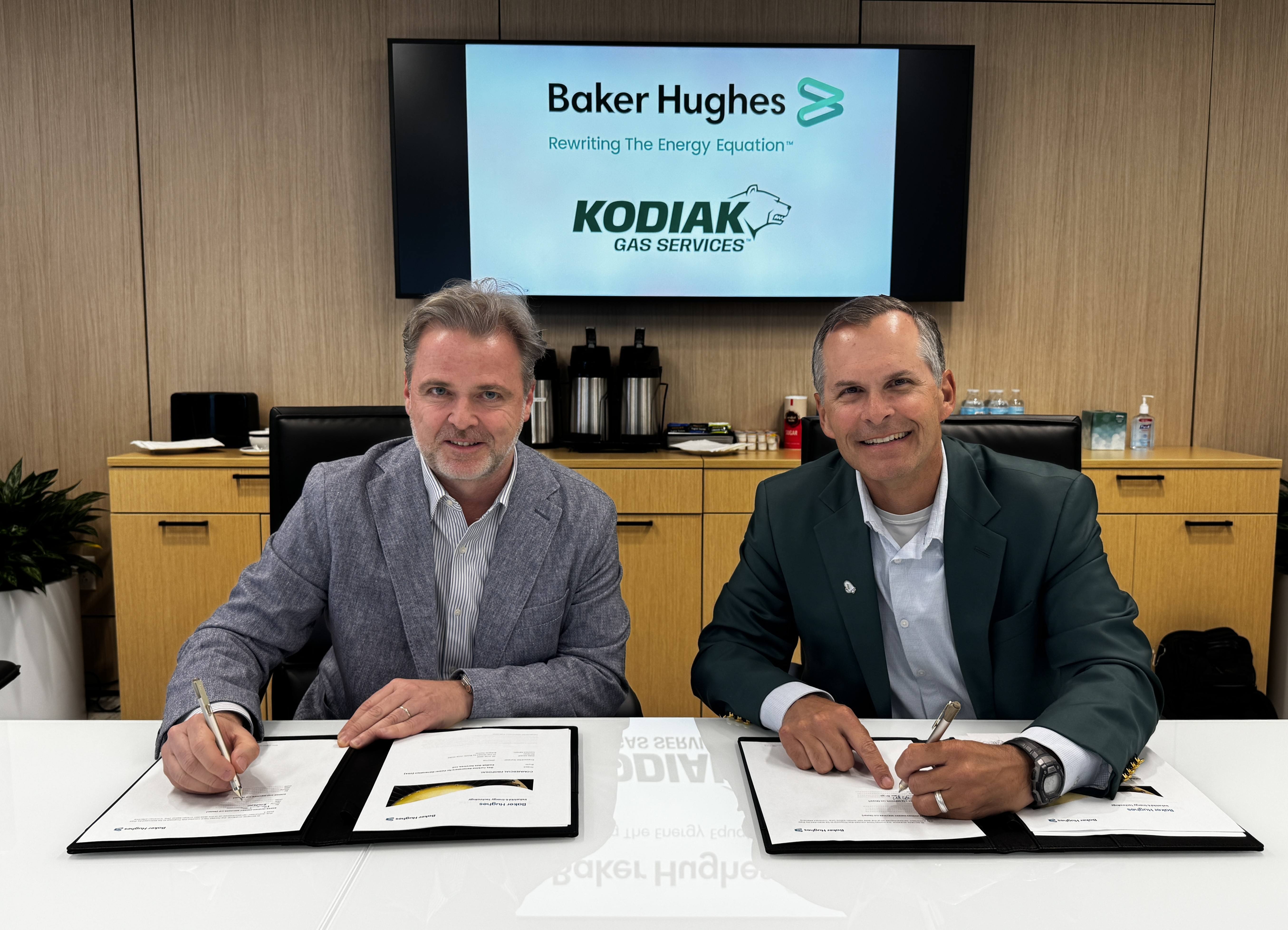 Kodiak Gas Services Baker Hughes signing ceremony