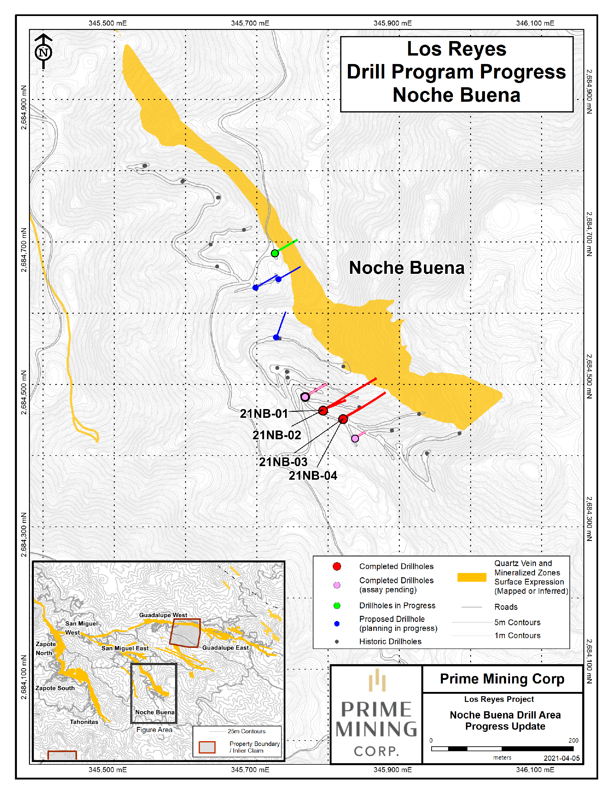 April 6, 2021 Fig. 3 Noche Buena Drill Progress