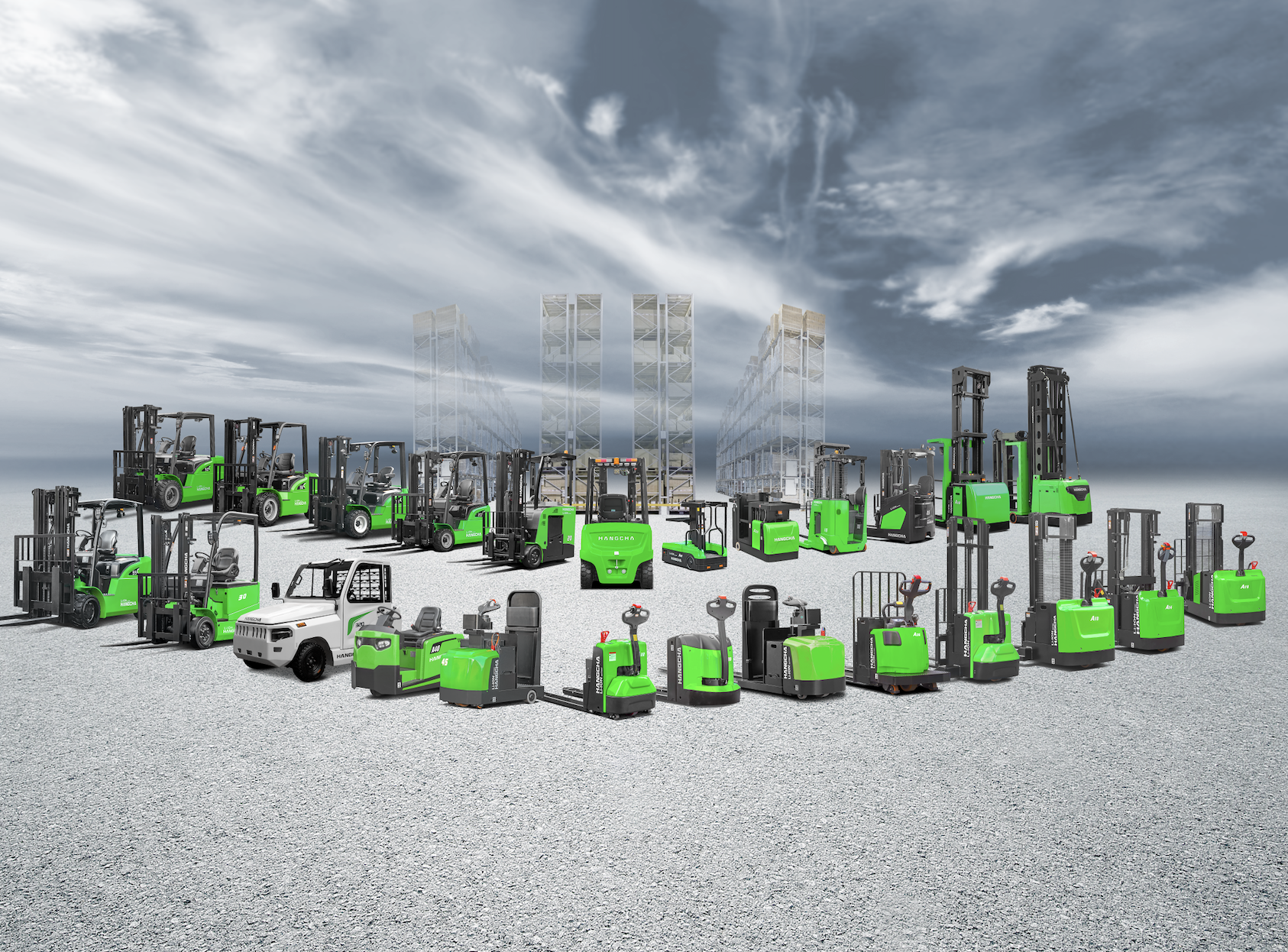 Full line of lithium-ion material handling equipment