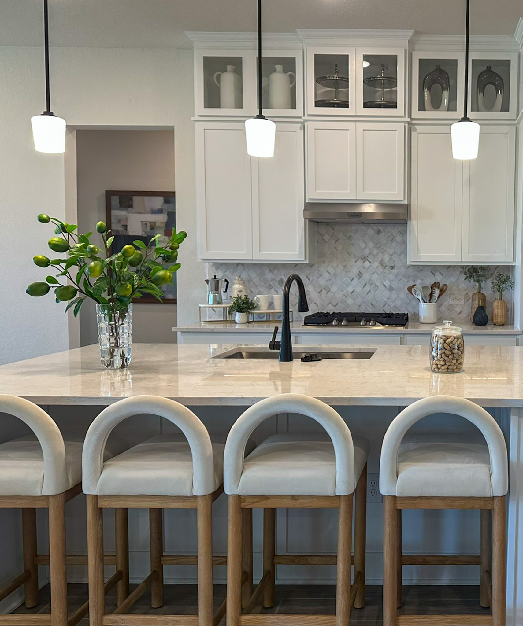 Model home kitchen, First America Homes