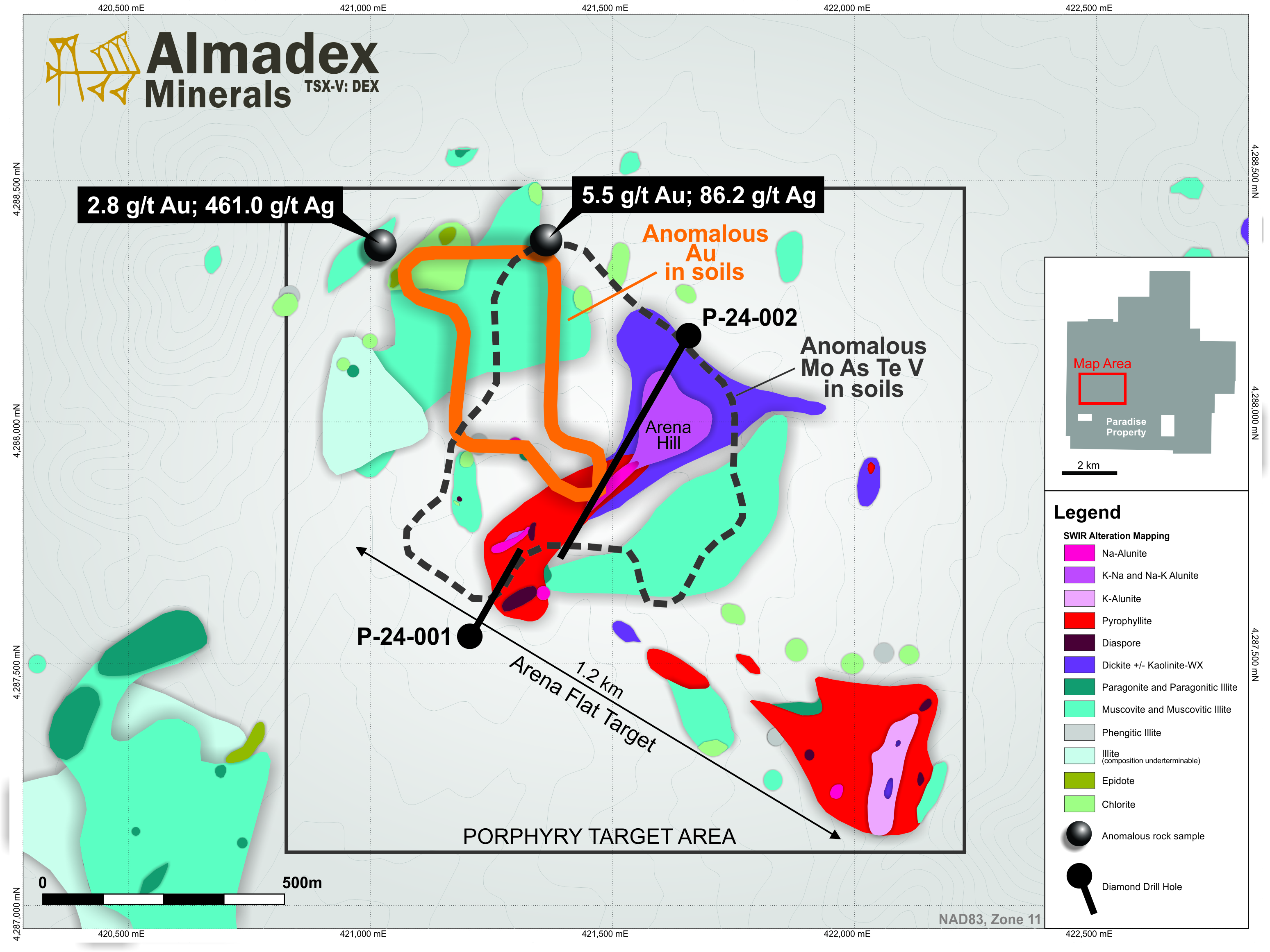 Porphyry Target Drill Plan Map