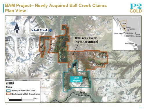 BAM Project – Newly Acquired Ball Creek Claims Plan View
