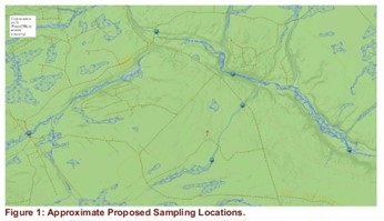Approximate Proposed Sampling Locations