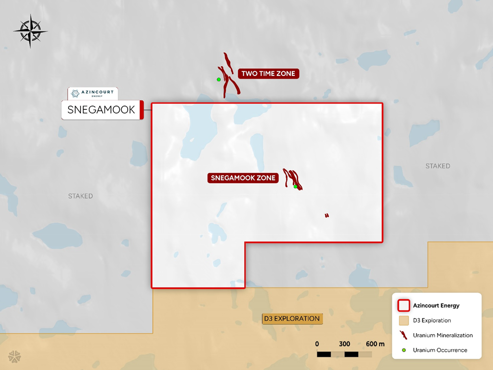 Top Stories Tamfitronics Snegamook and Two Time Zone mineralization map
