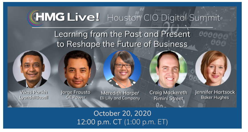 Register for the 2020 HMG Live! Houston CIO Executive Leadership Summit