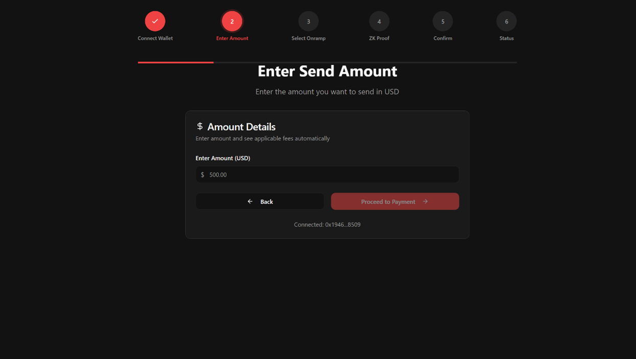 ApolloCASH Simple Send and Receive UI 1