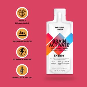 Brain Activate - ENERGY Gel is a rapidly absorbed focus and cognitive enhancer that is ready to go when you are.