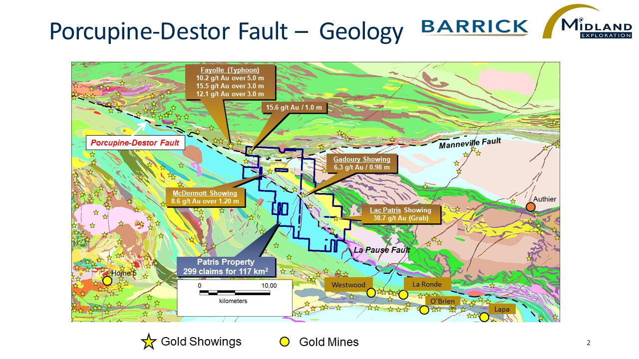 Figure 2 Porcupine-Destor Fault-Geology