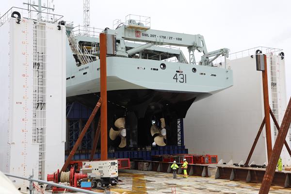Future HMCS Margaret Brook_Launch Barge