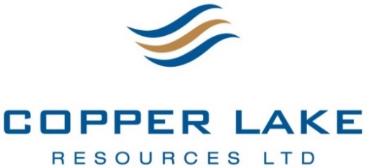 Copper Lake Resources Announces Closing of First Tranche of
