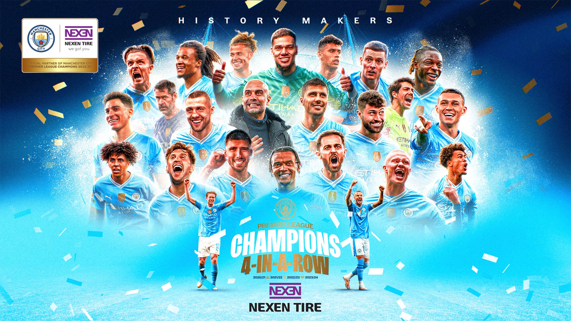 NEXEN TIRE’s official partner of Manchester City crowned 202324 Premier League Champions