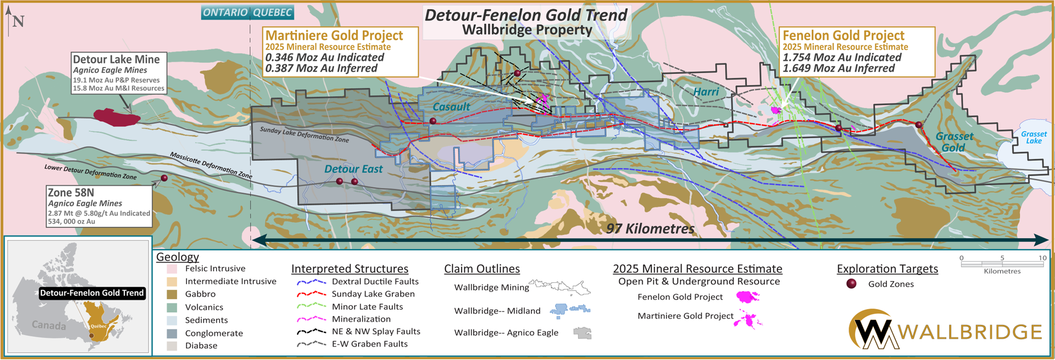 Wallbridge Mining Detour  image