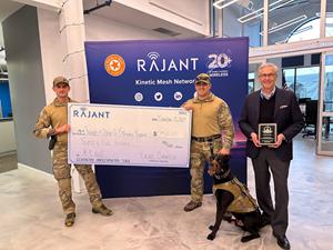 Rajant Corporation CEO Robert Schena and Friends of Chester County Emergency Response K9 Unit 