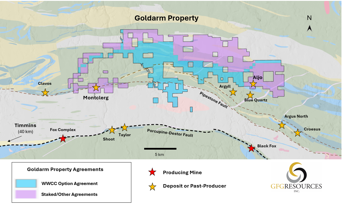 Figure 2: Goldarm Property Map image