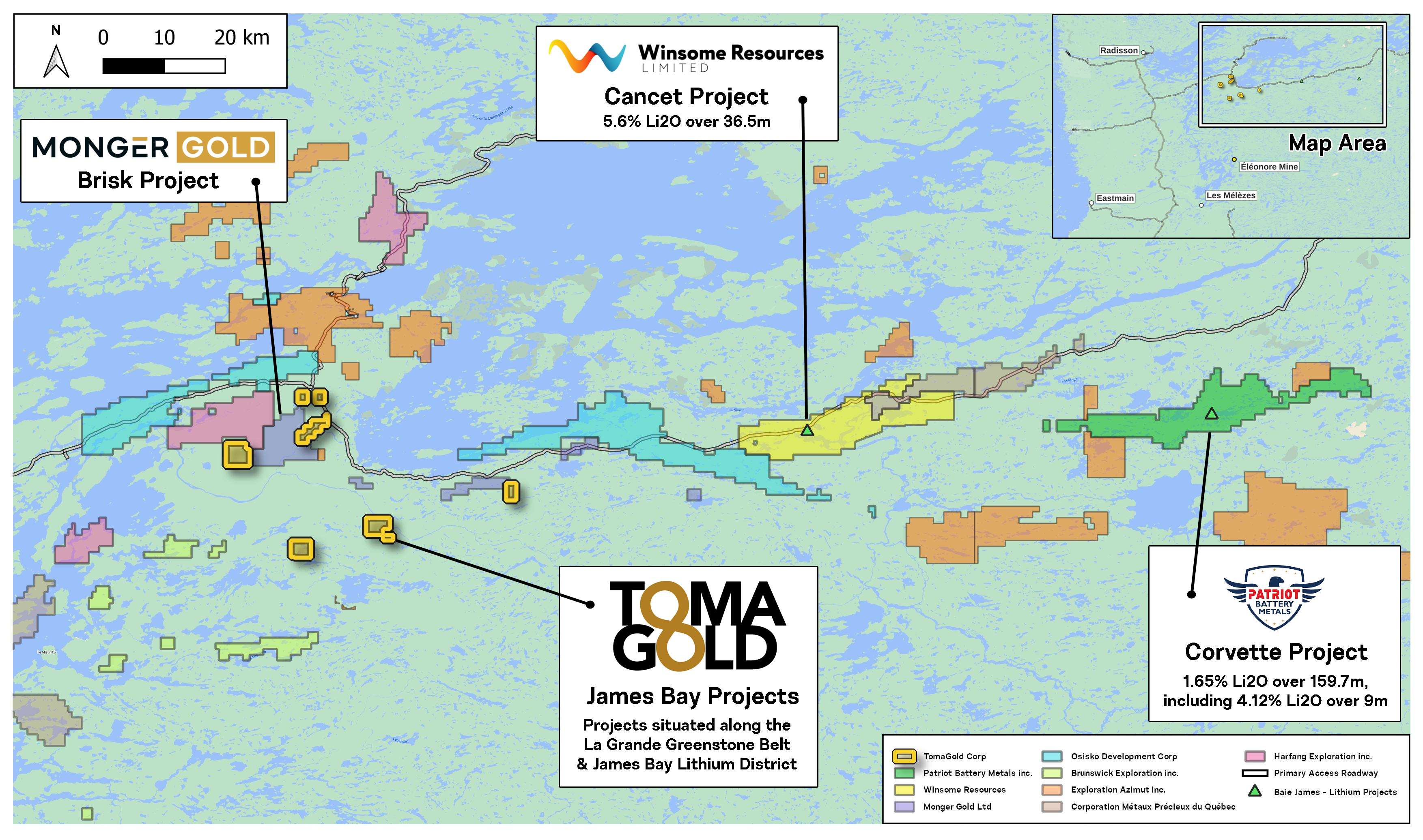 TomaGold se positionne stratégiquement dans le secteur du lithium