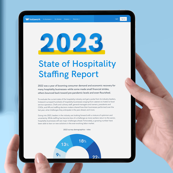 Instawork State of Hospitality Staffing report