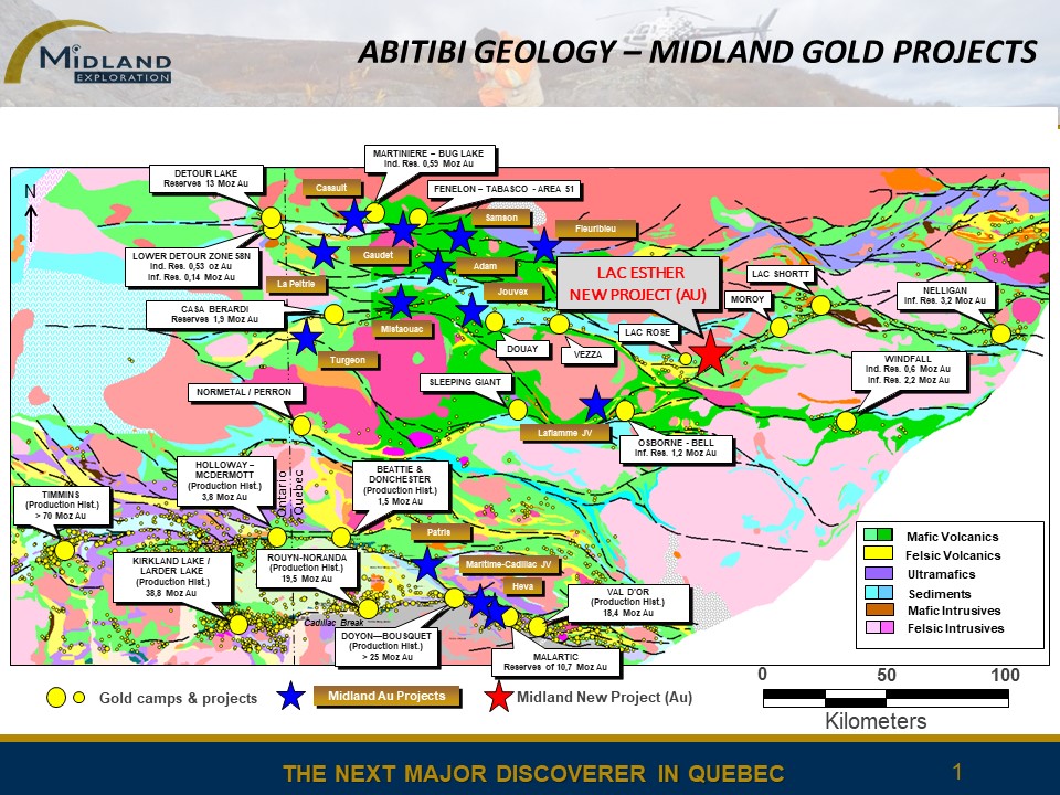 Figure 1 Lac Esther Project location