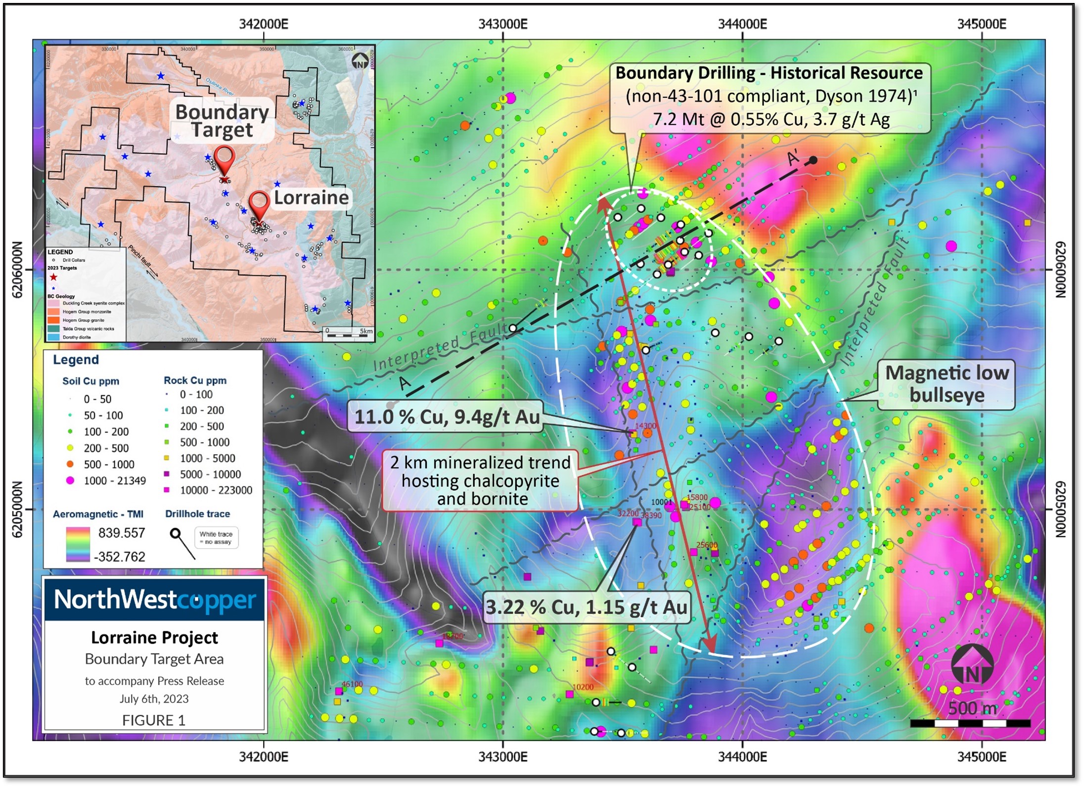 Plan View of the Boundary Target Area