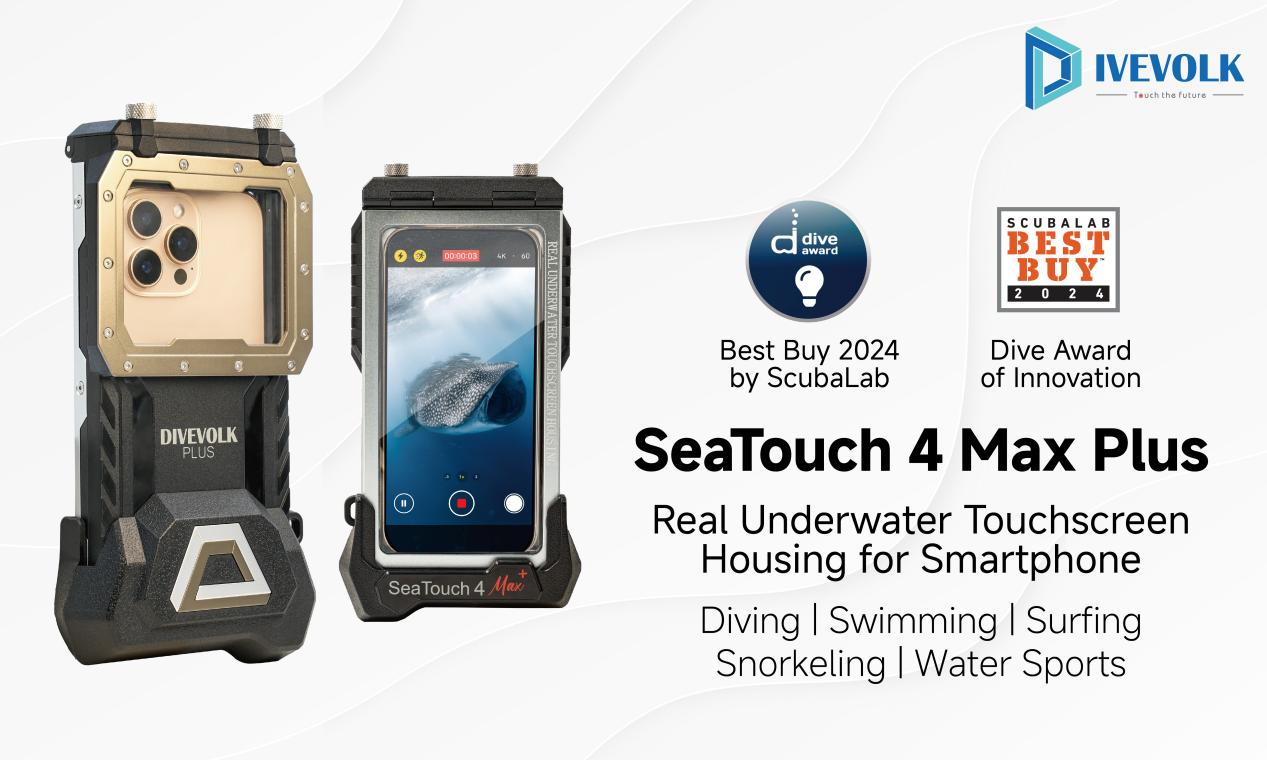 DIVEVOLK's Seatouch 4 Max Plus awarded Best Buy 2024 by ScubaLab and Dive Award of Innovation