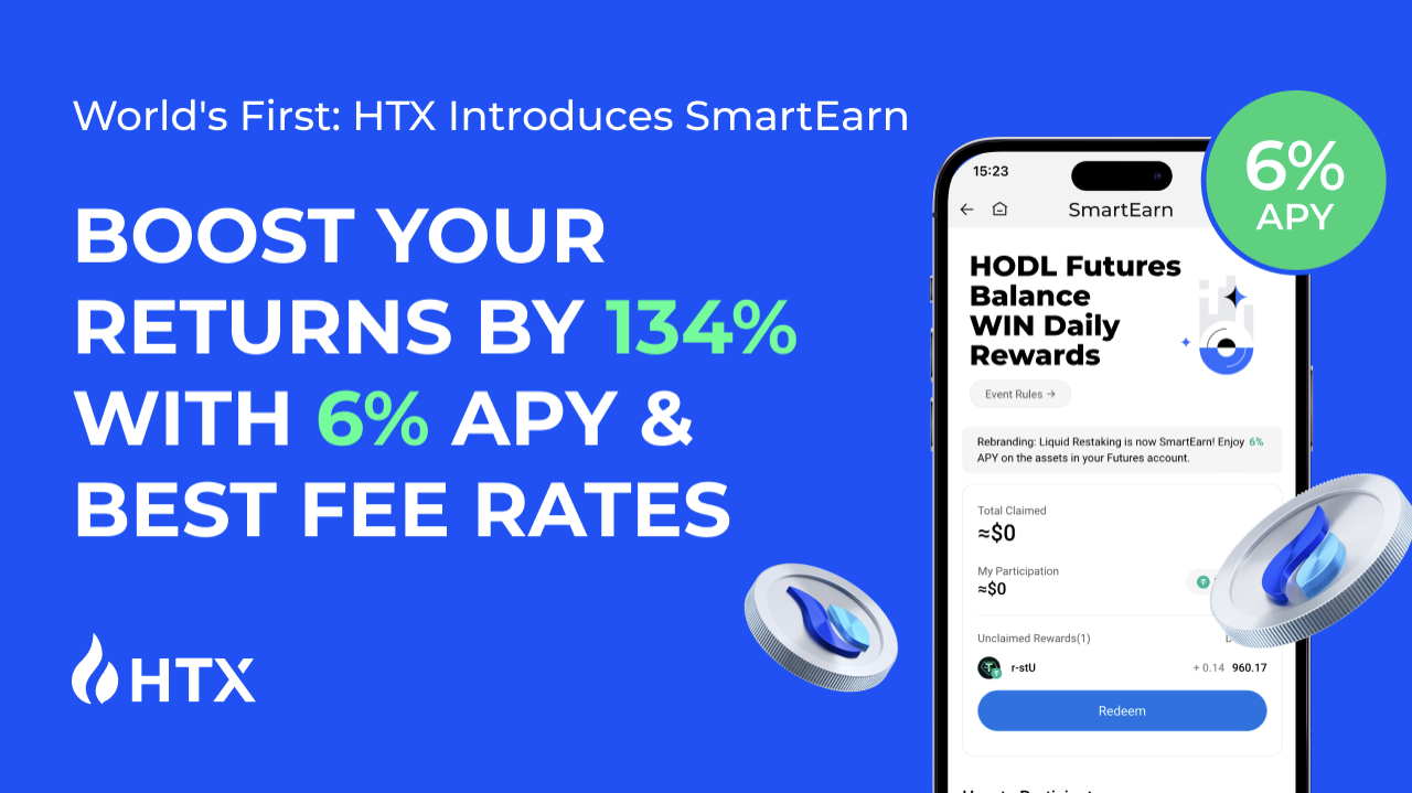 Boost Your Earnings: HTX's SmartEarn Offers 6% APY on Futures Accounts