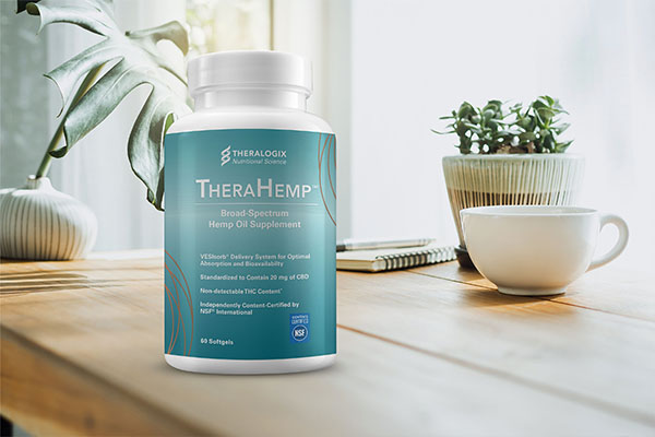 TheraHemp delivers 20 mg of CBD from HempChoice® broad spectrum hemp extract in addition to 8 mg of BCP in each softgel. This is the first CBD product utilizing a delivery system technology that has surpassed NSF’s rigorous safety testing protocol.