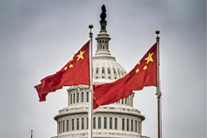 U.S. Capitol Overtaken by Chinese Flags