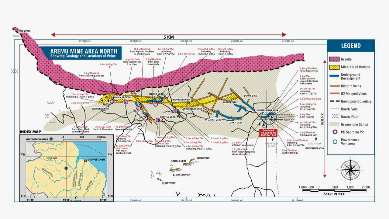 Figure 1 - Aremu Mine North