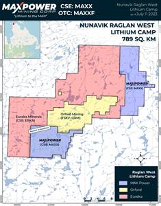 Max Power Mining Corp_Raglan West Lithium Property Map