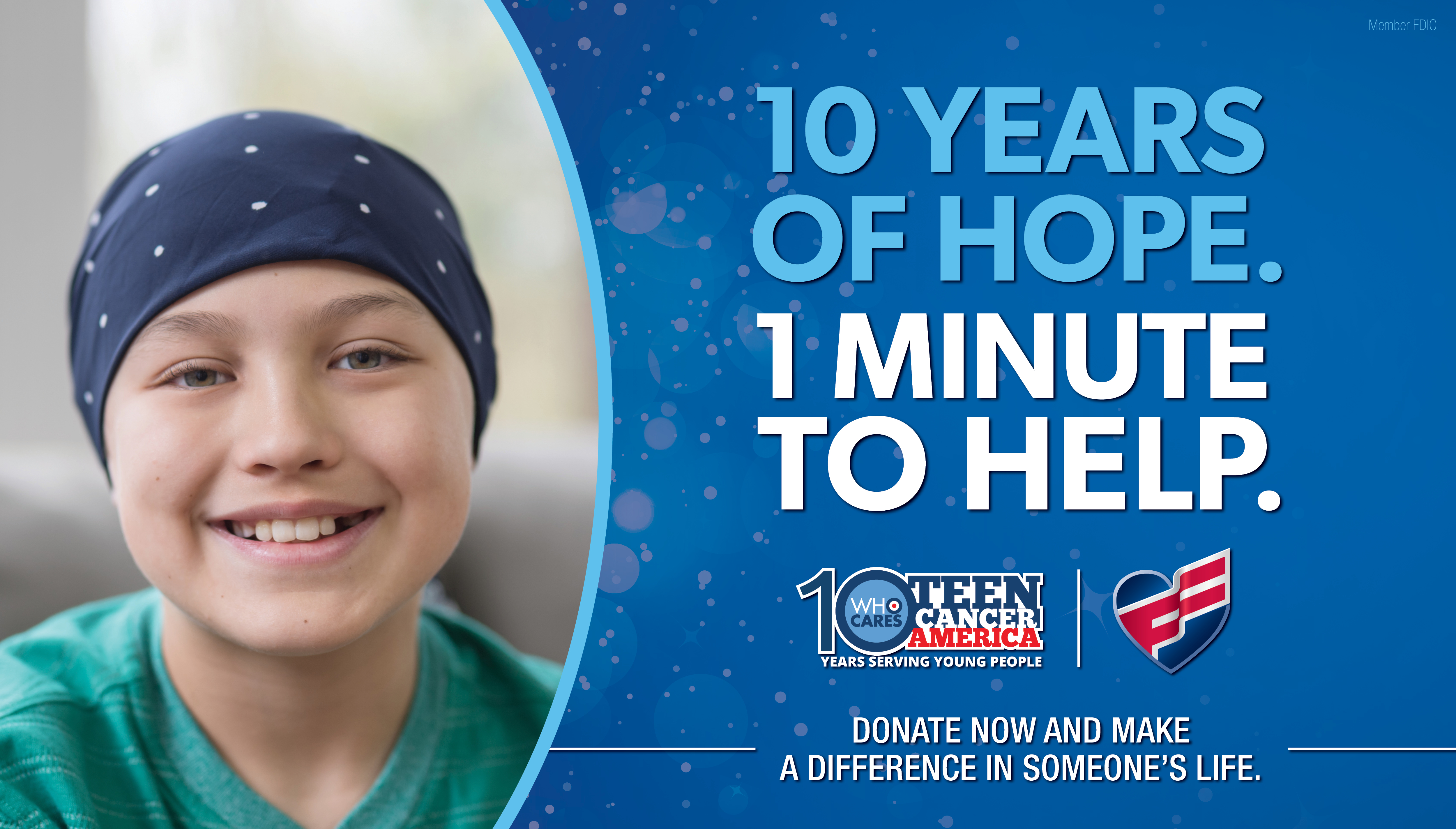 To honor Teen Cancer America’s 10th anniversary of helping teens and young adults with cancer, First Citizens Bank is encouraging everyone to make a donation to the nonprofit this holiday season. Visit firstcitizens.com/teen-cancer-america.