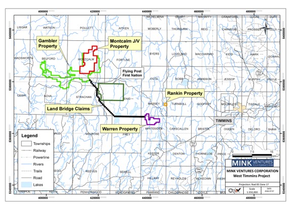 Mink Projects General Location Map 