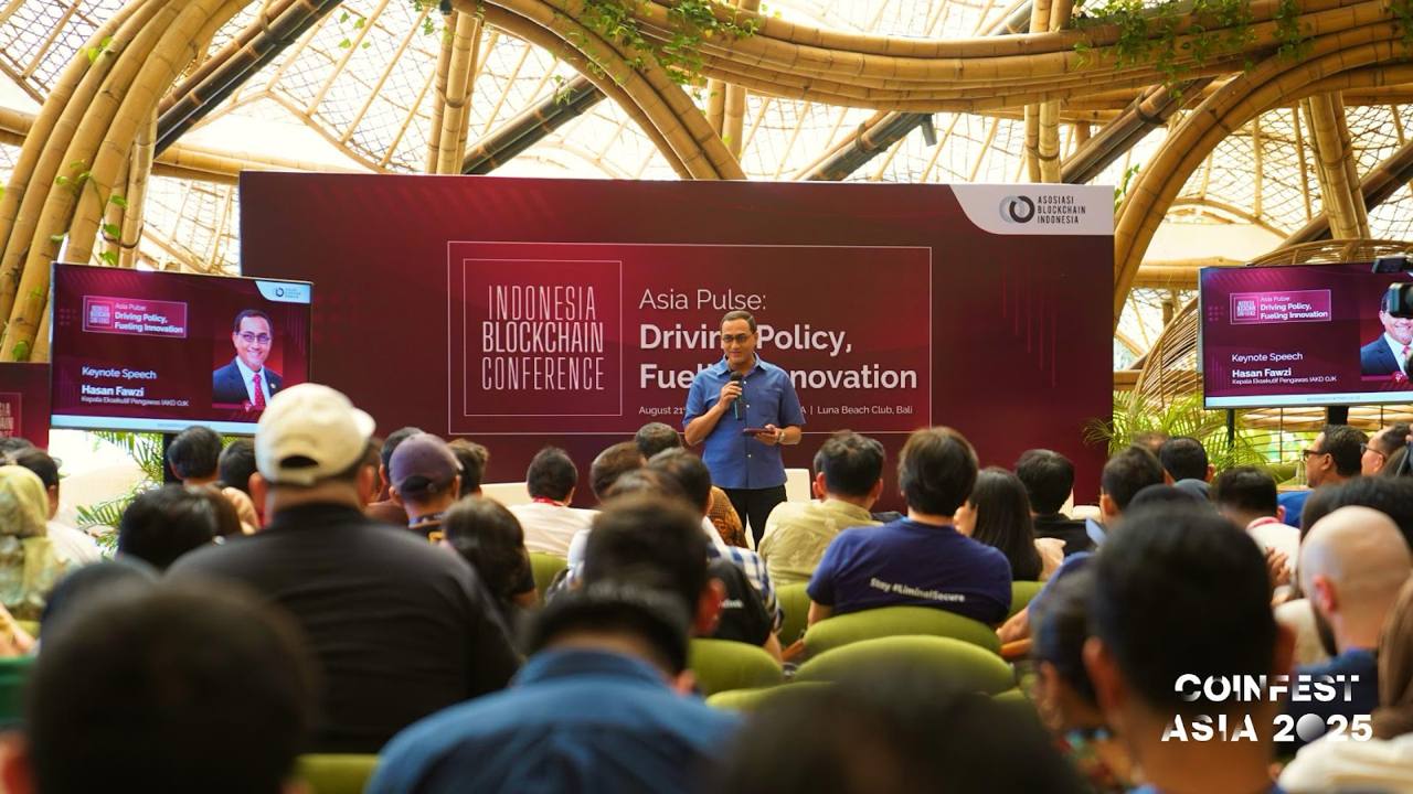Chief Executive for Financial Sector Technology Innovation, Digital Financial Assets, and Crypto Assets Supervision, Hasan Fawzi Speaking at IBC. Sour