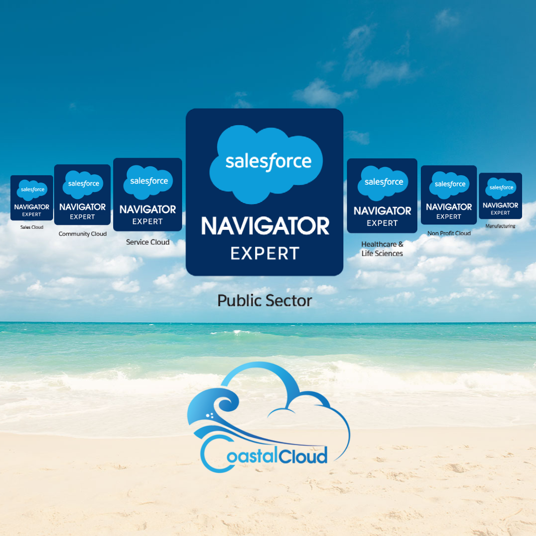 Coastal Cloud has earned the AppExchange Consulting "Expert" rating through their work across the country providing mostly State, Regional and Local Solutions through their Salesforce Accelerators;

Care4COVID CARES Act (HEROES Act)
Care4COVID Testing, Quarantine, Site Management, Vaccine Management, Critical Asset & Resource Management
Grants Management
Emergency Management (Disaster, Hurricane, Flood, Fire)
Workforce Development
Economic Development
Connected Government 311 (City, Region) including Field Service