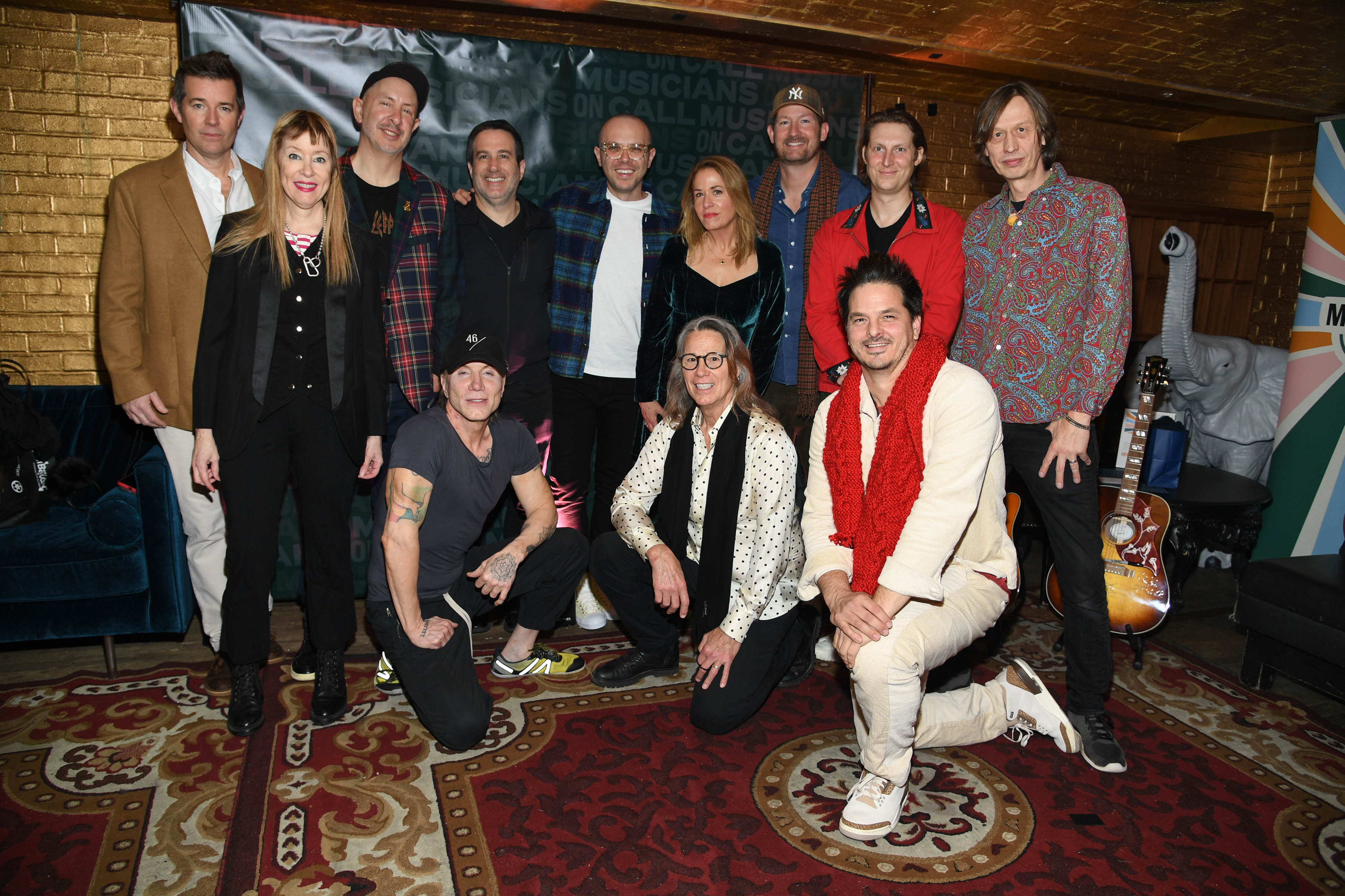 Artists pose at Musicians On Call's Hope for the Holidays concert at Sony Hall in NYC