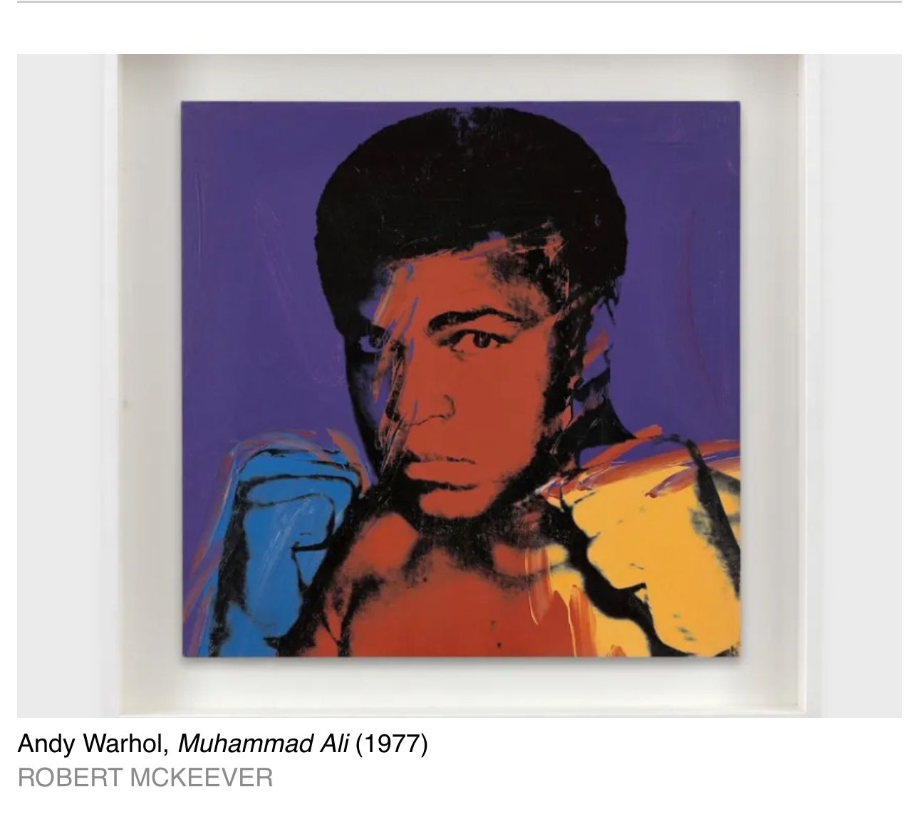 Andy Warhol - Muhammad Ali